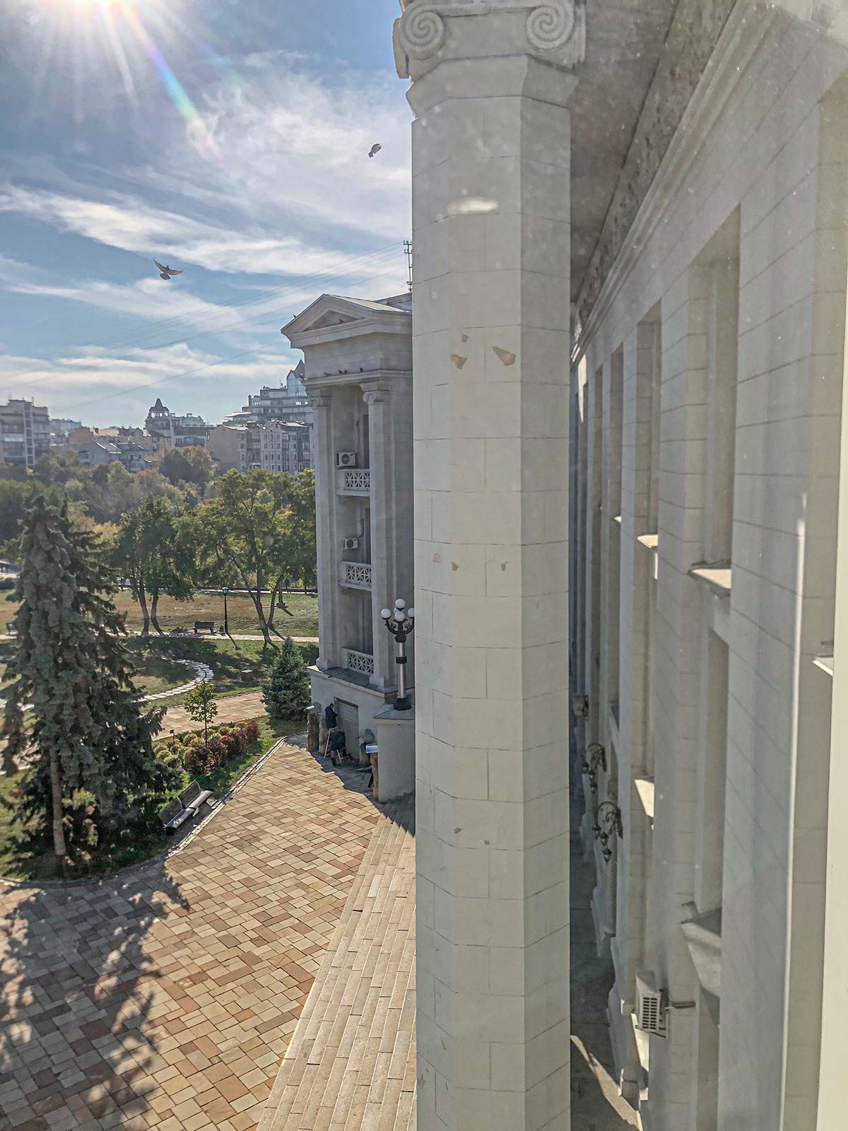 Вид з вікна музею історії України